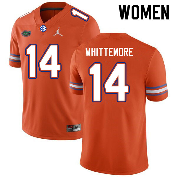 Women #14 Trent Whittemore Florida Gators College Football Jerseys Sale-Orange - Click Image to Close